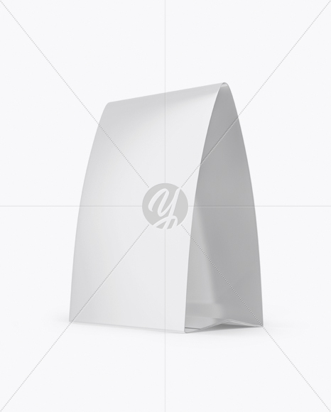 Glossy Paper Table Tent Mockup - Half Side View