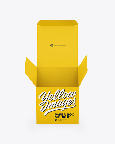 Opened Paper Box Mockup - Side View (High-Angle Shot) - Opened+Jewelry+Box+Mockup+-+Half+Side+View+(High+Angle+...