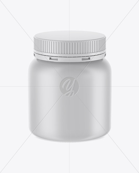 Matte Sauce Jar Mockup (High-Angle Shot)