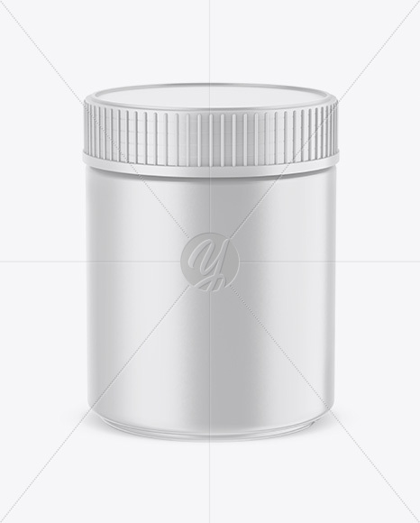 Matte Plastic Jar Mockup (High-Angle Shot)