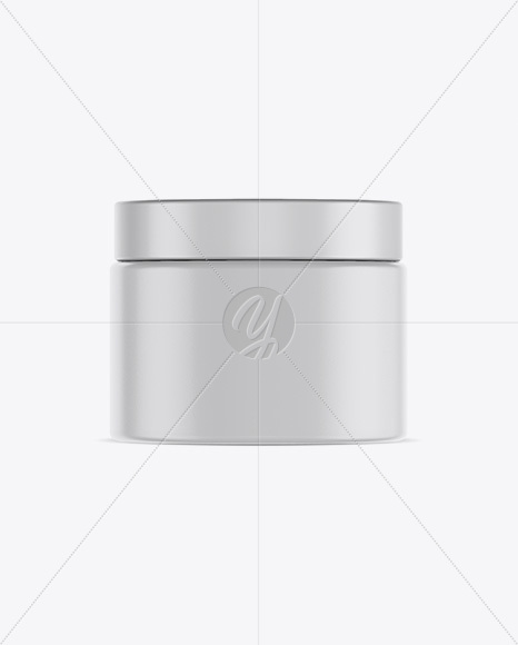 Matte Cosmetic Jar Mockup