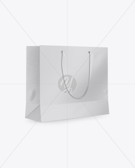 Glossy Bag Mockup - Half Side View