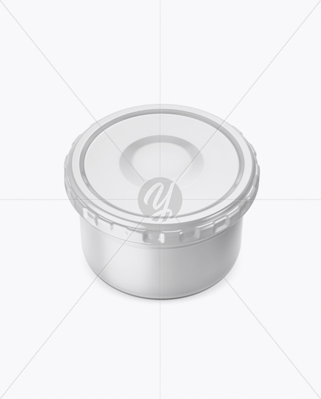 Clear Glass Sauce Jar Mockup (High-Angle Shot)