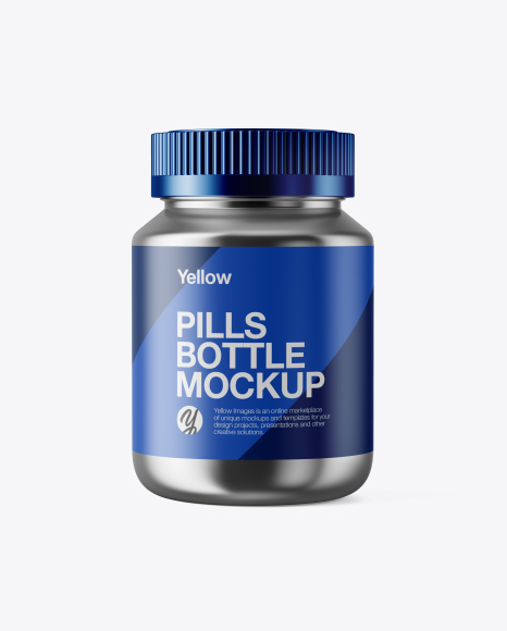 Metallic Pills Bottle Mockup - Metallic+Pills+Bottle+Mockup+Exclusive+Mockups