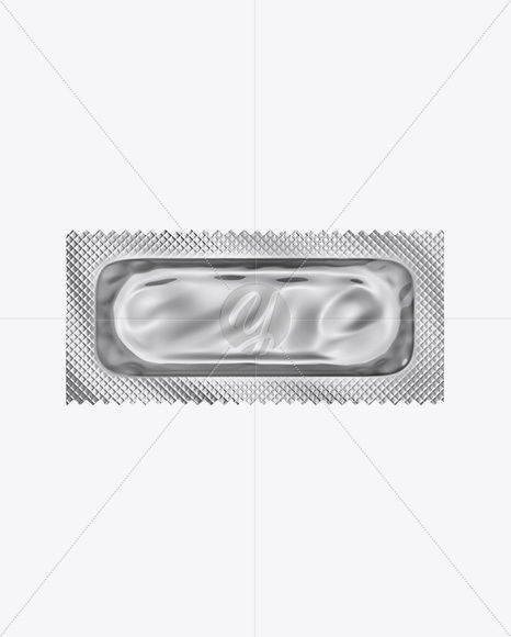 Metallic Condom Packaging Mockup