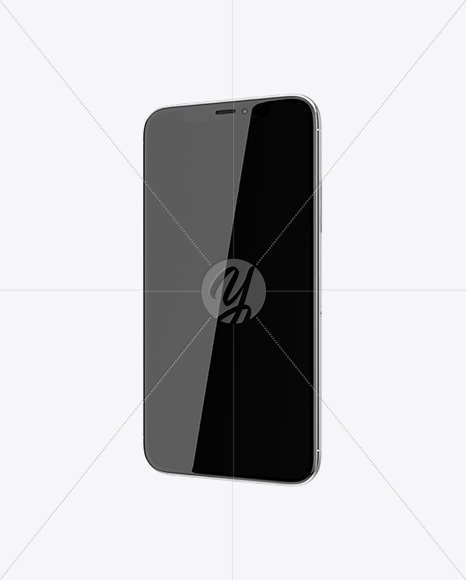 Apple iPhone X Mockup - Half Side View