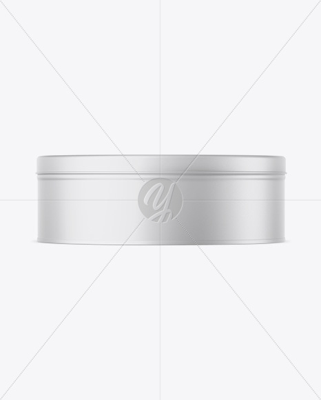 Matte Round Tin Can Mockup