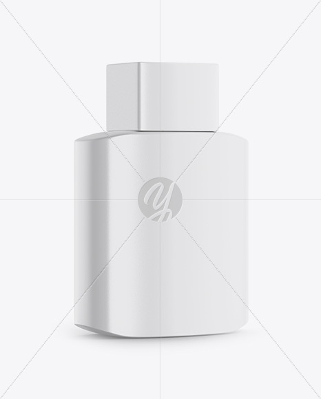 Cosmetic Bottle Mockup - Half Side View