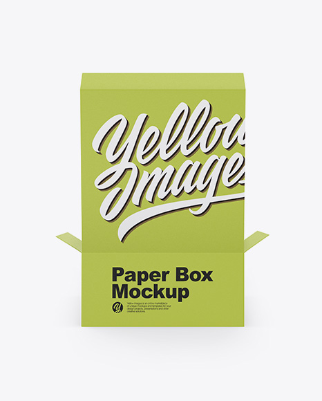 Opened Paper Box Mockup - Back View (High-Angle Shot) - Opened+Paper+Box+With+Macarons+Mockup+-+High-Angle+Shot+...