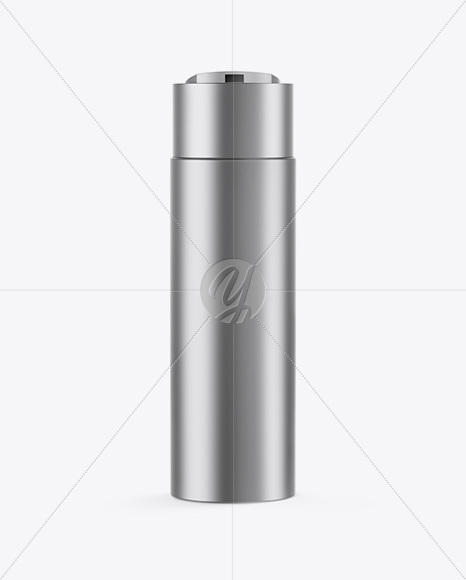 Matte Metallic Cosmetic Bottle Mockup