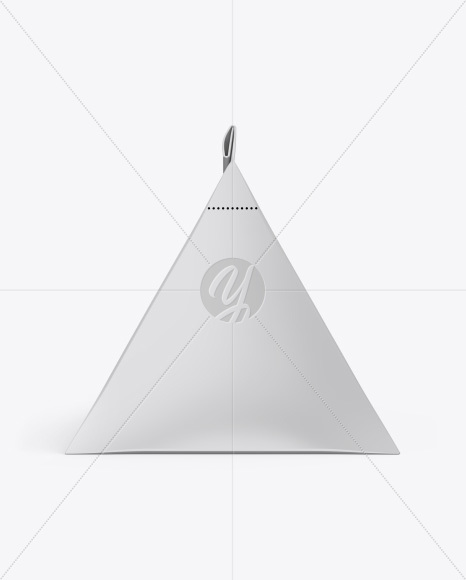 Triangular Package Mockup - Front View