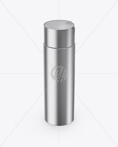 Metallic Cosmetic Bottle Mockup