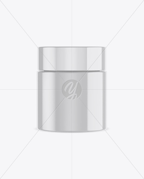 Glossy Cosmetic Jar Mockup Glossy Cosmetic Jar Mockup