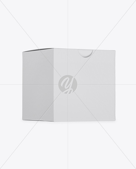 Paper Box Mockup - Half Side View