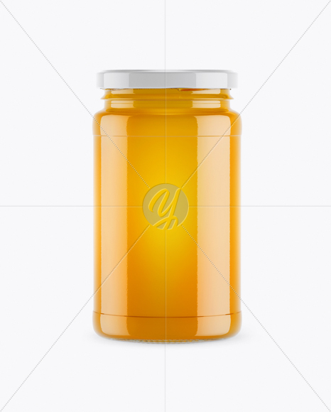 Honey Jar Mockup - Front View