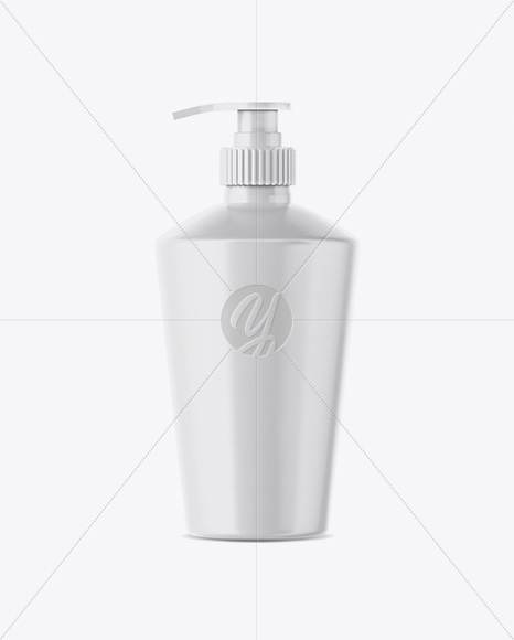 Plastic Bottle With Dispenser Mockup