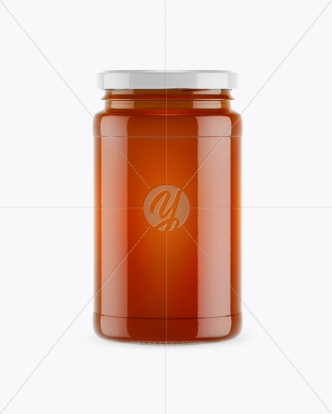 Honey Jar Mockup - Front View