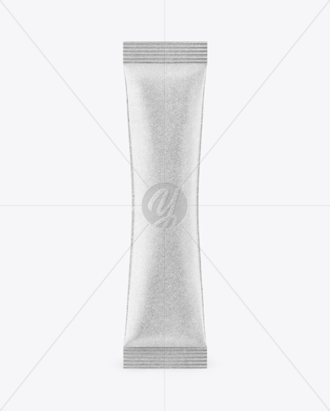 Kraft Stick Sachet Mockup - Front View