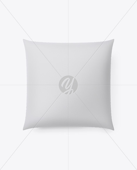 Square Pillow Mockup - Top View