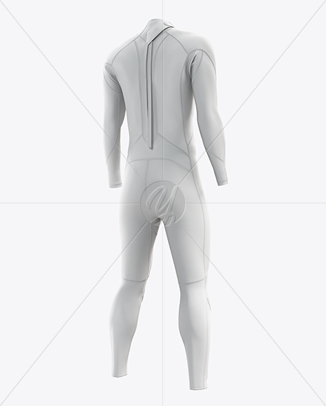 Men’s Full Wetsuit mockup (Hero Back Shot)