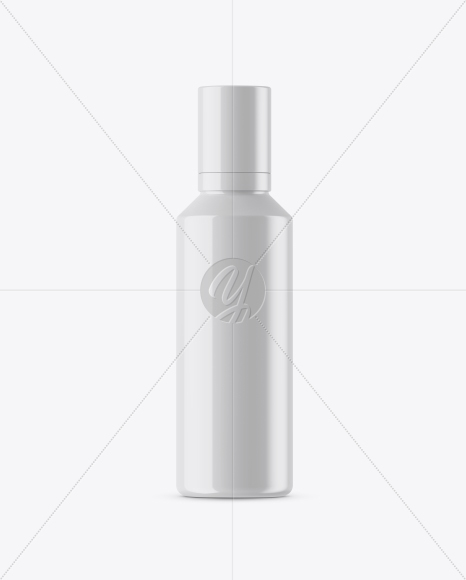 Glossy Plastic Bottle Mockup