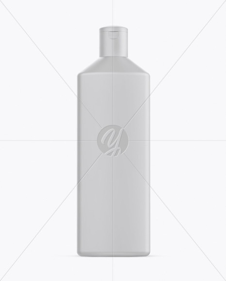 Matte Square Shampoo Bottle Mockup