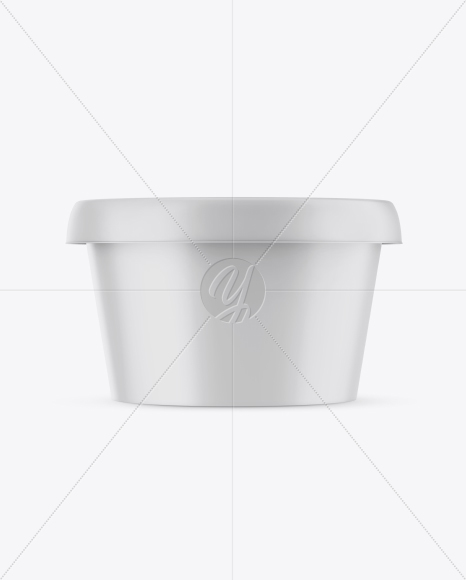 Matte Plastic Container Mockup