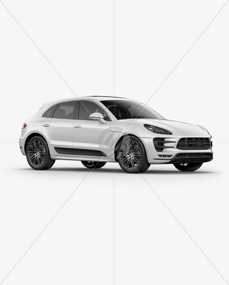 Luxury SUV Сrossover Mockup - Half Side view