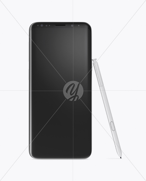 Samsung Galaxy S9 with Stylus Mockup