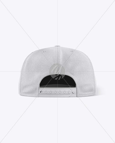 Snapback Cap Mockup - Back View