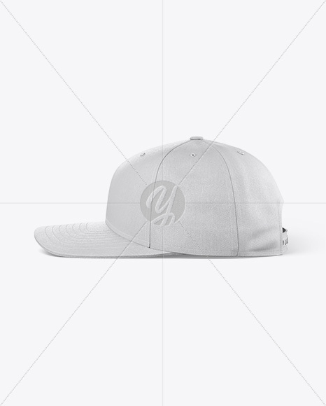 Snapback Cap Mockup - Side View