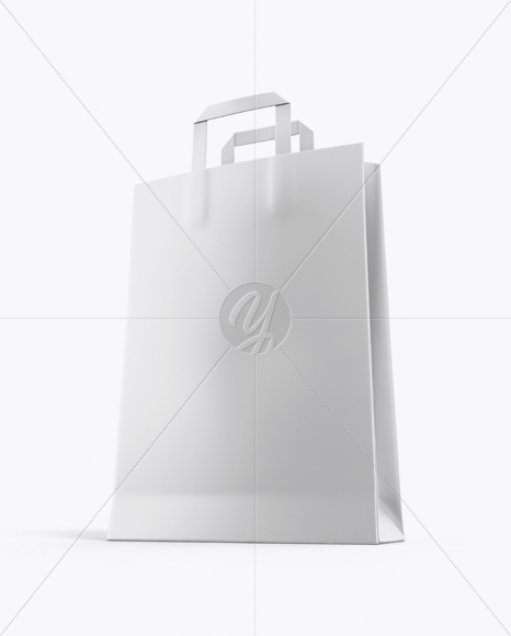 Paper Bag Mockup - Half Side View