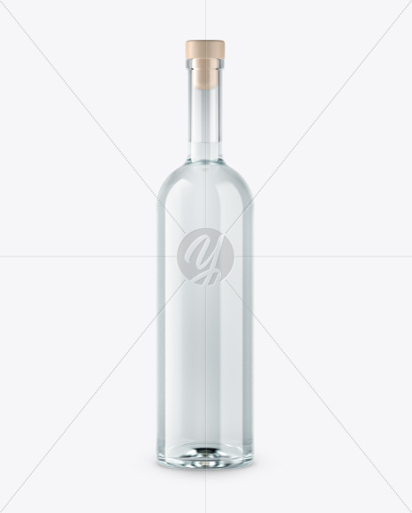 Clear Glass Bottle Mockup