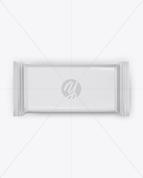 Glossy Snack Bar Mockup - Top View