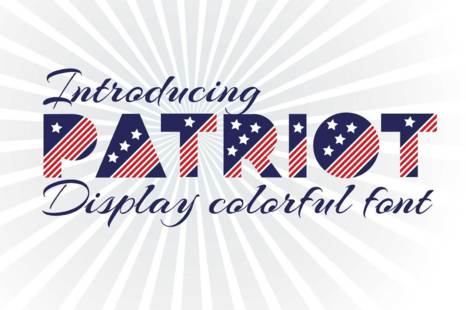 Patriot font family - Stars