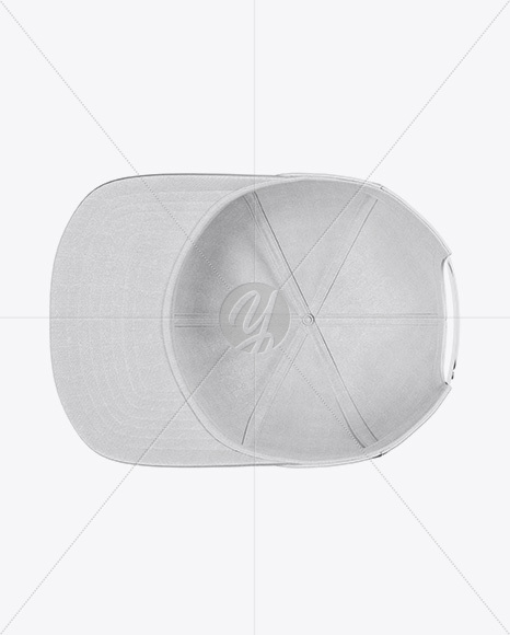 Snapback Cap Mockup - Inside View