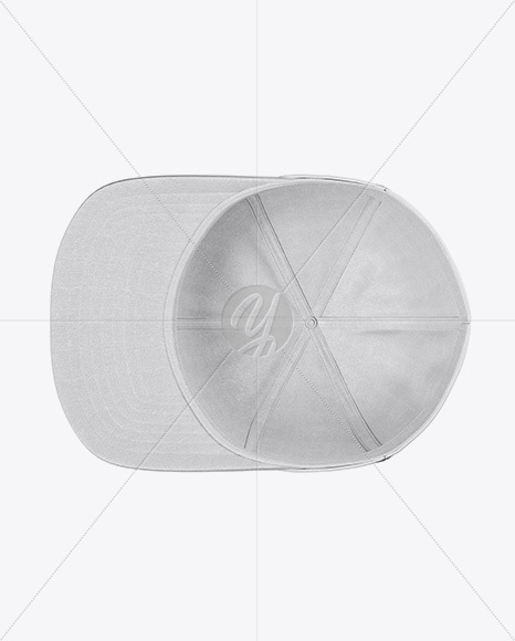 Snapback Cap Mockup - Inside View