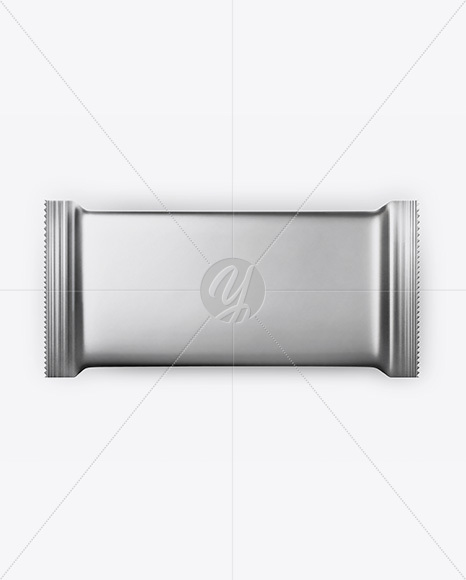 Metallic Chocolate Bar Mockup - Top View