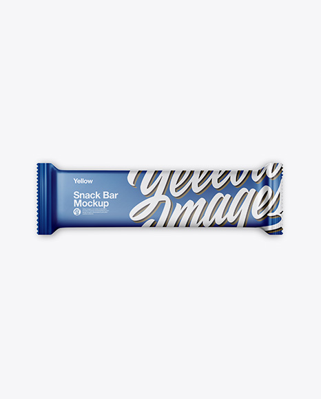 Matte Snack Bar Mockup - Top View