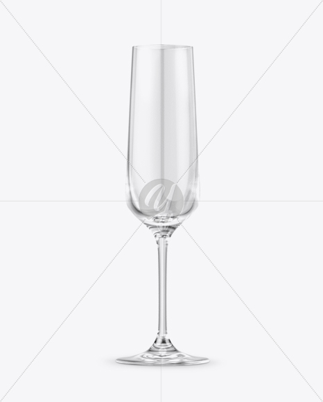 Empty Champagne Glass Mockup