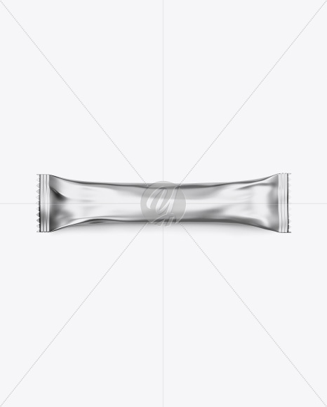 Metallic Snack Bar Mockup - Top View