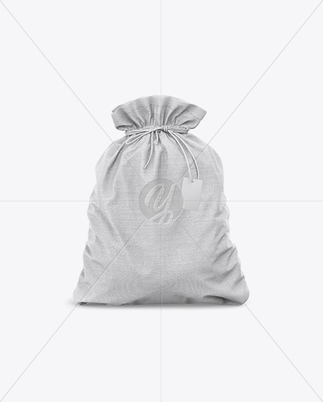 Textured Gym Sack w/ Label Mockup - Front View