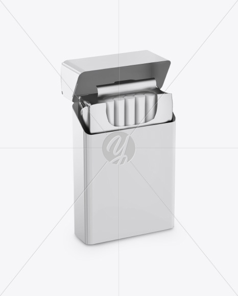 Cigarettes Package Mockup - Half Side View