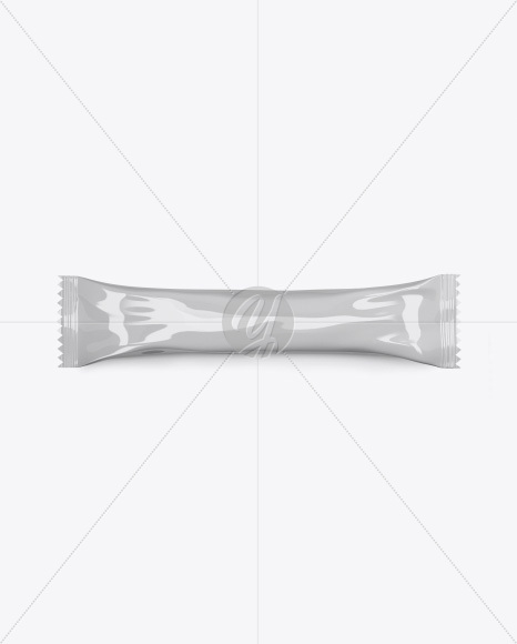 Glossy Snack Bar Mockup - Top View