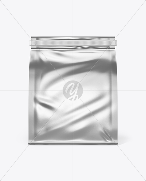 Metallic Coffee Bag With Tin-Tie Mockup