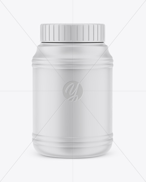 Matte Jar Mockup - Front View