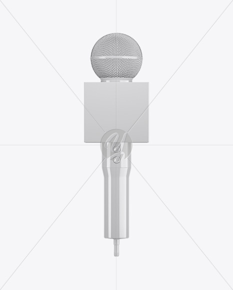 Glossy Microphone Mockup