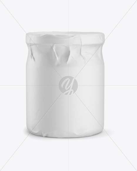 Jar in Matte Paper Wrap Mockup