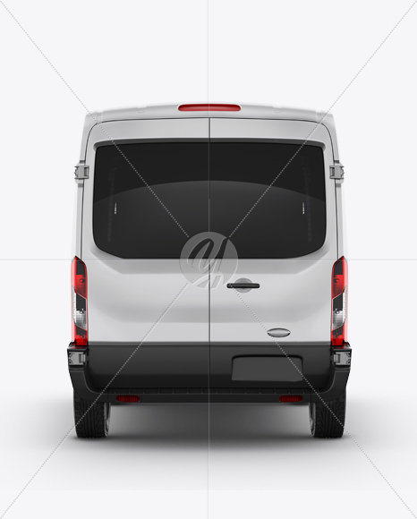 Panel Van Mockup - Back View