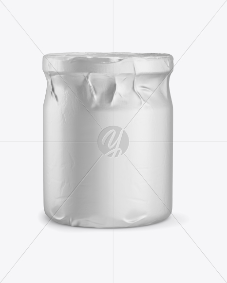 Jar in Metallic Paper Wrap Mockup